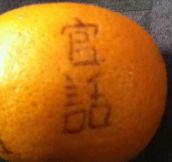 Mandarin on a mandarin…