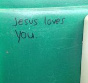 Religious vandalism…