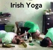 How they usually do yoga in Ireland…