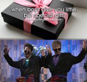 When boys give you little but special gifts…