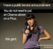 A public service announcement…