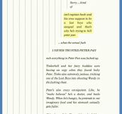 The awkward truth about Peter Pan…