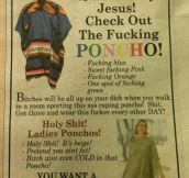 I would buy this poncho…