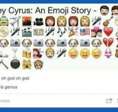 Miley Cyrus: An emoji story…