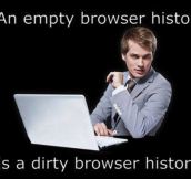 Empty browser history…