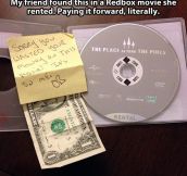 Paying it forward, literally…