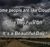 People like clouds…