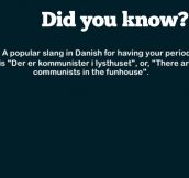 Popular Danish slang…