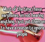 Headphones on mode…