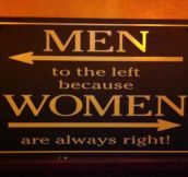 Men to the left…