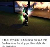 Sims moment