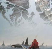 Canoeing with orcas…