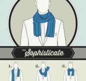 Six ways to wear a scarf…