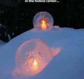 Your own ice lanterns…