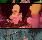 Disney princesses with dope beards…