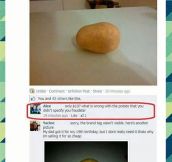 Selling a potato…