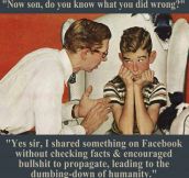 Something to consider before sharing on Facebook…