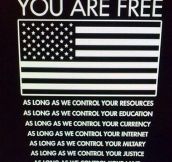 Remember that you are free…