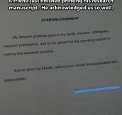 Research acknowledgement…