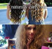 So I have real naturally curly hair….