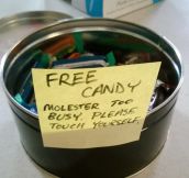 Free candy…