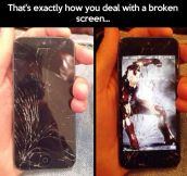 How to deal with a broken screen…