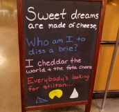 The proper way to sell cheese…