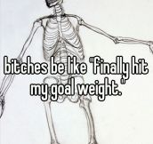 Goal weight…