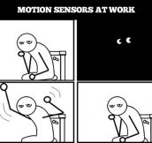Motion sensor lights…