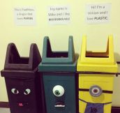 Encouraging kids to recycle…