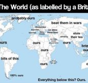 The world according to England…