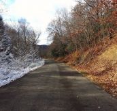 Half winter, half fall today in Western Pennsylvania