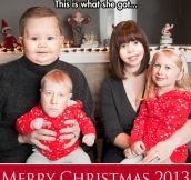 Family portrait for Christmas