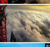 Photos of Shanghai from a Crane
