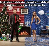 Christmas and Hanukkah in one picture…