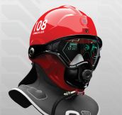 Future firefighter helmet…