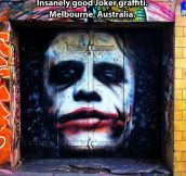 Insanely good graffiti in Australia…