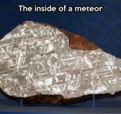 What a meteor looks like in the inside…
