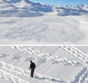 Massive snow patterns…