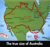 The size of Australia…