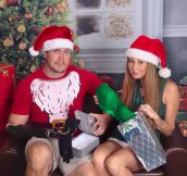 He lost an arm. She had a double mastectomy. This is their Christmas card…
