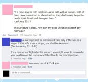 Using the Bible to start dumb arguments…