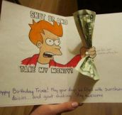 Futurama Birthday card…