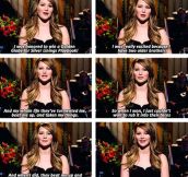 Jennifer Lawrence on winning the Golden Globe…