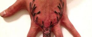 Amazing deer tattoo…