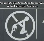 Saw this at the gas station…