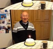 Realizing it’s his 70th birthday…