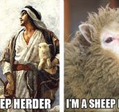 The sheep herder…