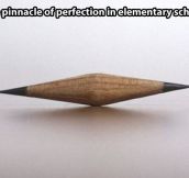 The pinnacle of perfection…