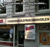 The reason Germans don’t play Scrabble…